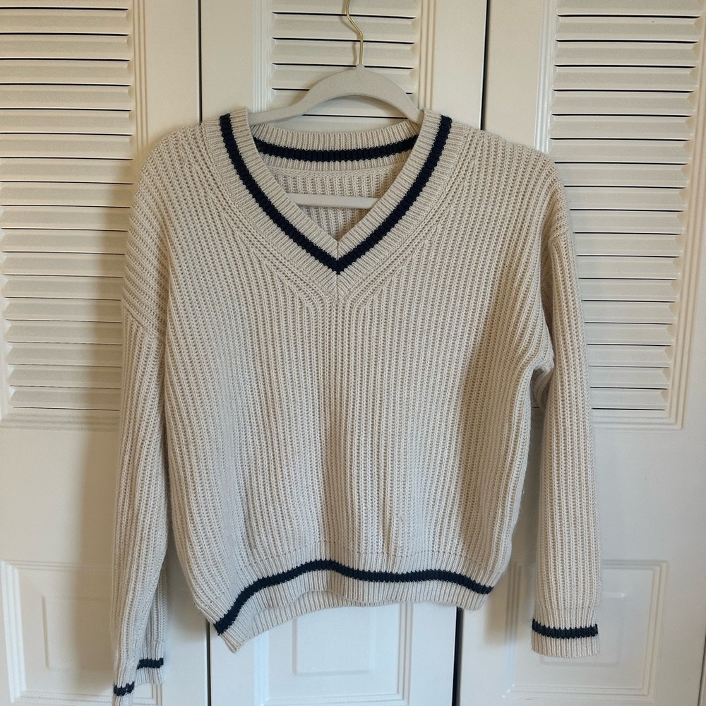 V-neck sweater!